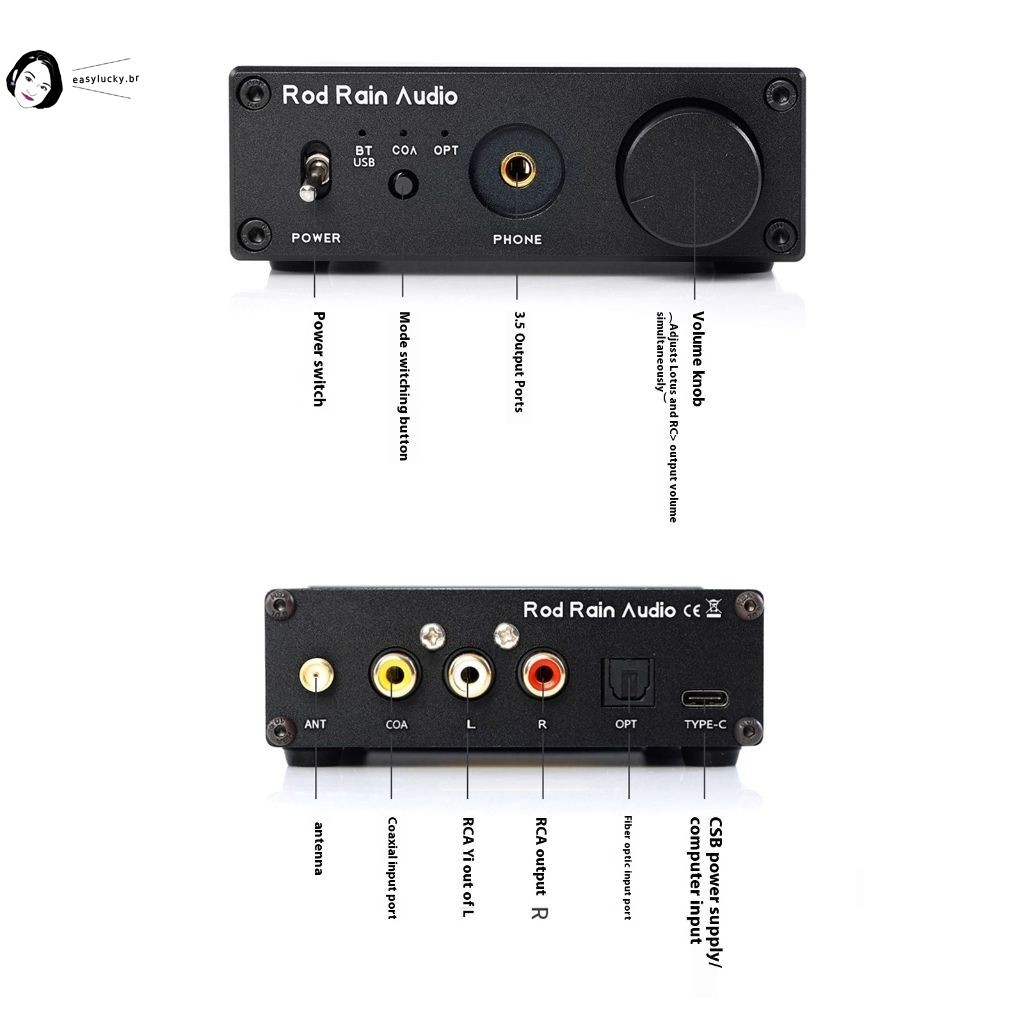 Módulo De Áudio Sem Fio aptX LDAC-Transmissor Bluetooth Para Som Hi-Fi