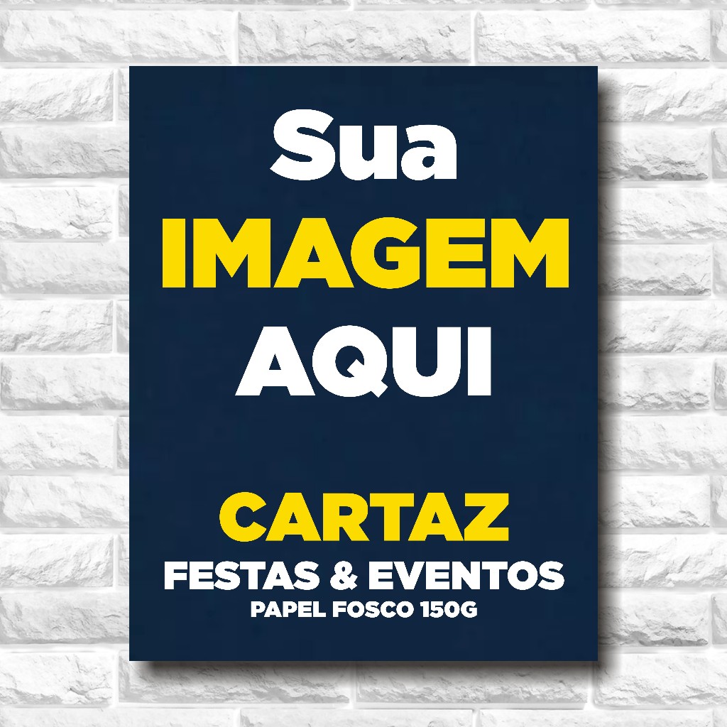 10 Impressões Pôster Cartaz A3 - 42x29,7cm Suas Artes Papel Fosco Impressão A3 Cartazes para Festas e Eventos
