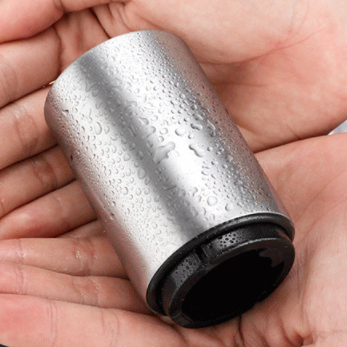 Abridor De Garrafas Aço Inox Magnético Portátil Automático E Poker Carta Abridor