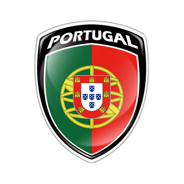 Kit 02 Adesivos Automotivo 3D resinado Emblema Bandeira de Portugal