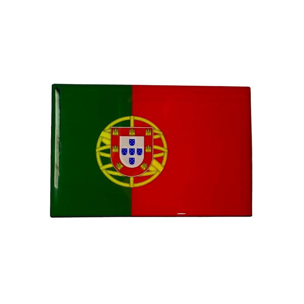 Adesivo 3D Bandeira Portugal Resinado 3009