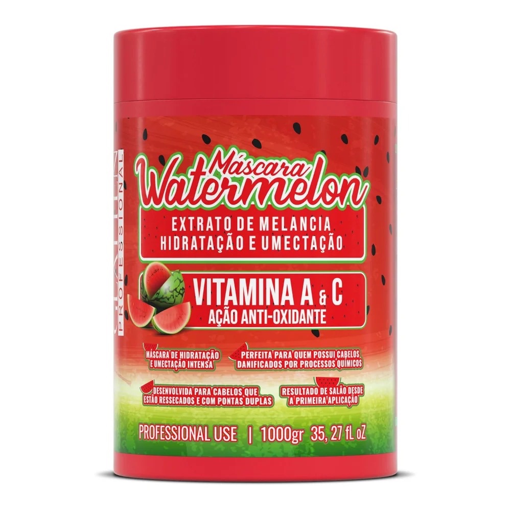 Máscara Melancia Watermelon Hidratacao - 1kg Glatten