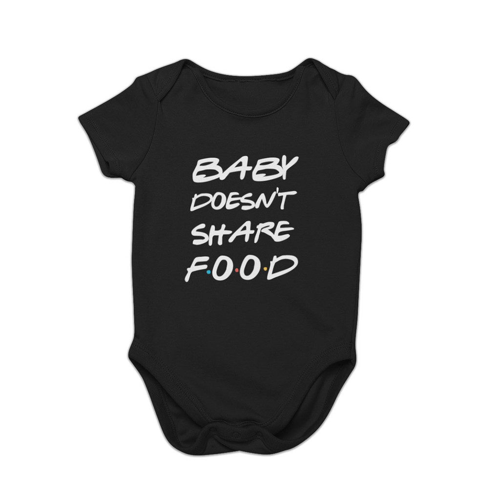 Body Bebê Algodão Baby doesnt share food