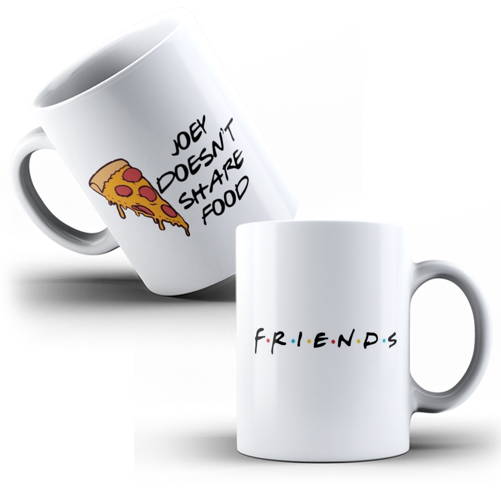 Caneca Porcelana Personalizada Friends Joey Tribbiani  Joey Doesnt Share Food