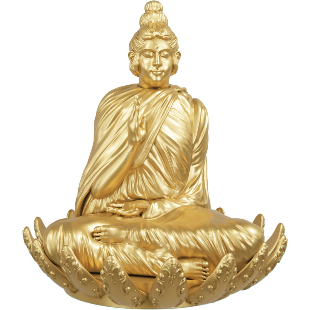 Estátua Imagem Budista Buda Sidarta Gautama - Versão 5