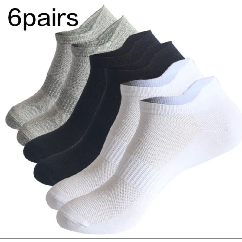 6 Pares Meia  (LUXO PREMIUM) (GROSSA 100% Cotton Algodão) Cano Curto/Longo ( 35 a 41) ARA1