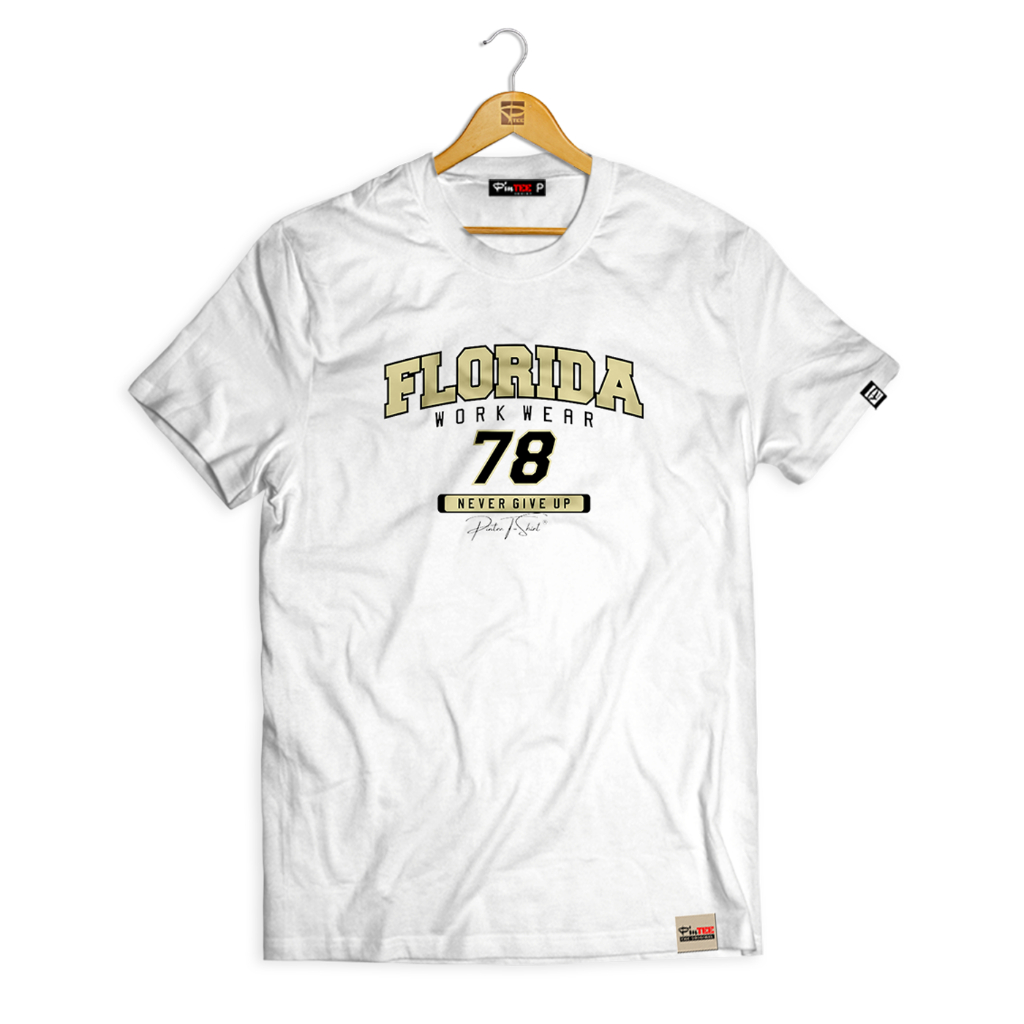 Camisa Masculina 100% Algodão Florida 78 Work Wear