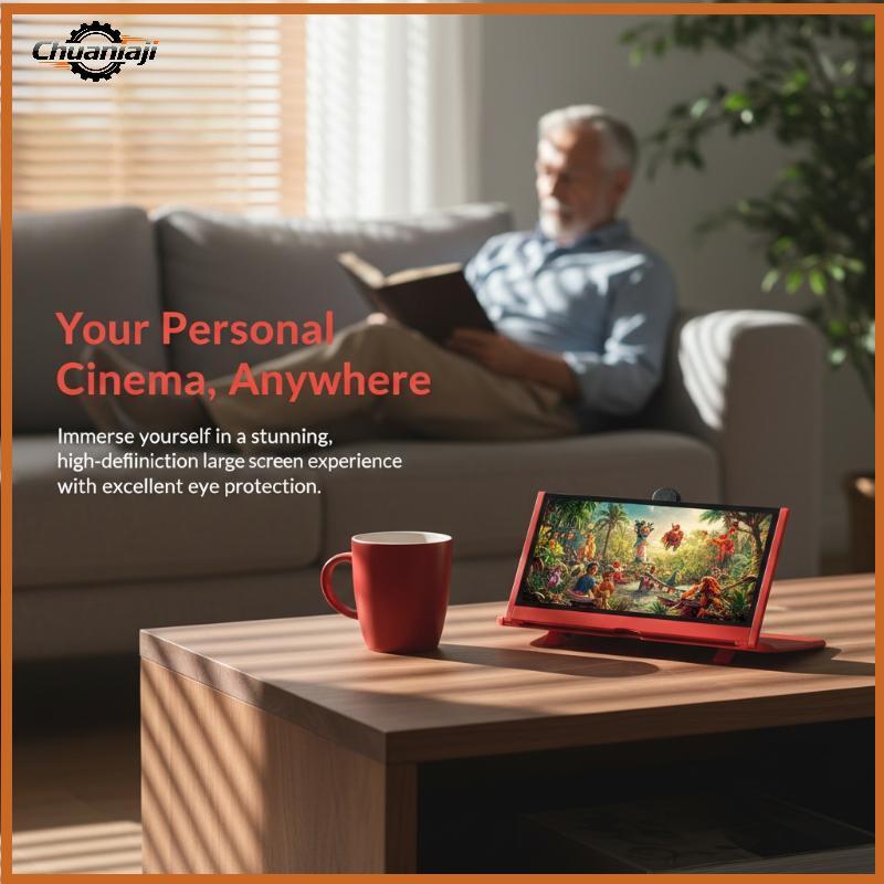 Chuaniaji Super Clear Lupa De Tela De Celular HD Display Proteção Para Os Olhos Dobrável Home Office Assistindo Vídeo BR