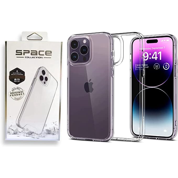 Capa Capinha Clear Case Space Rígida Anti Amarelamento Resistente Para iPhone 14 Pro Max
