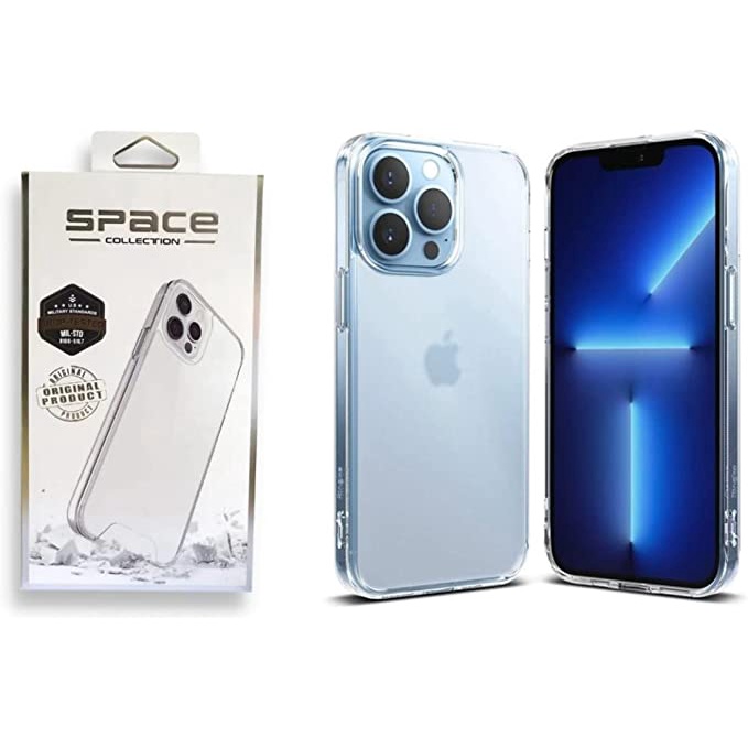 Capa Capinha Clear Case Space Rígida Anti Amarelamento Resistente Para iPhone 13 Pro Max