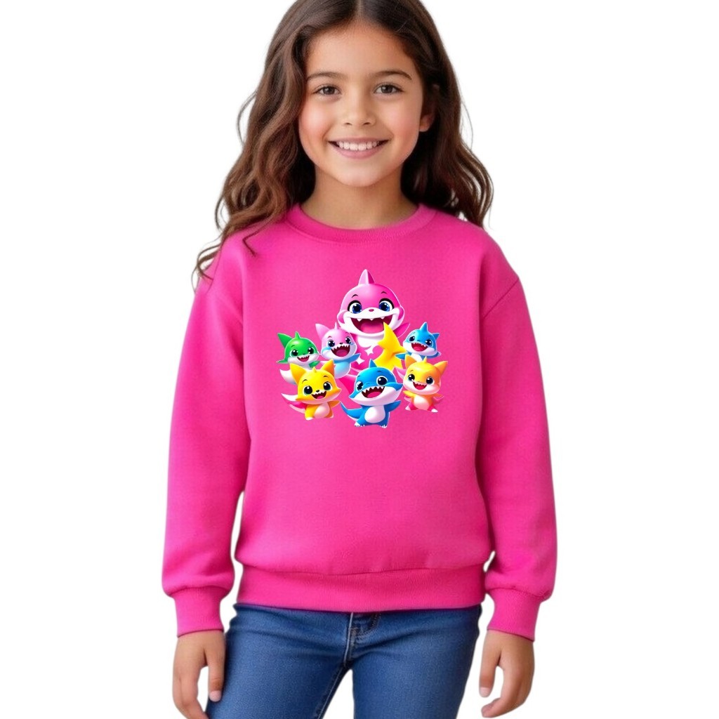 Blusa De Frio Infantil Baby Shark Tamanho 4