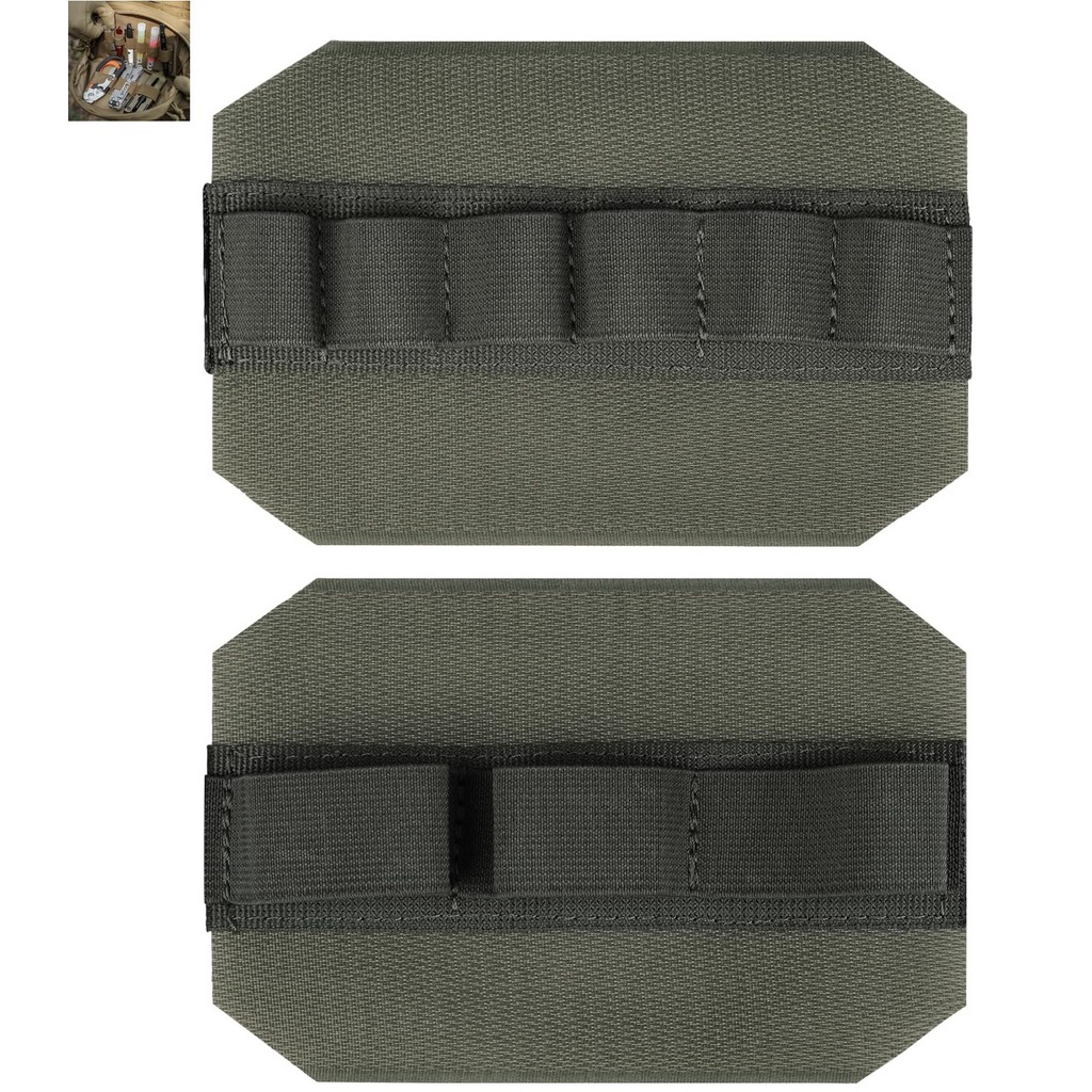 LUC 2-Pack HOOK & LOOP Mangas De Armazenamento Elásticas Montadas , Compartimentos Organizadores Internos Para Interior
