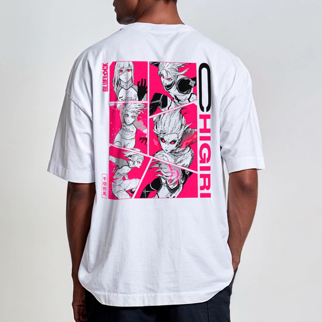 Camisa Camiseta Oversized Streetwear Blue Lock Hyoma Chigiri Anime Futebol REF 2587 Home Custom