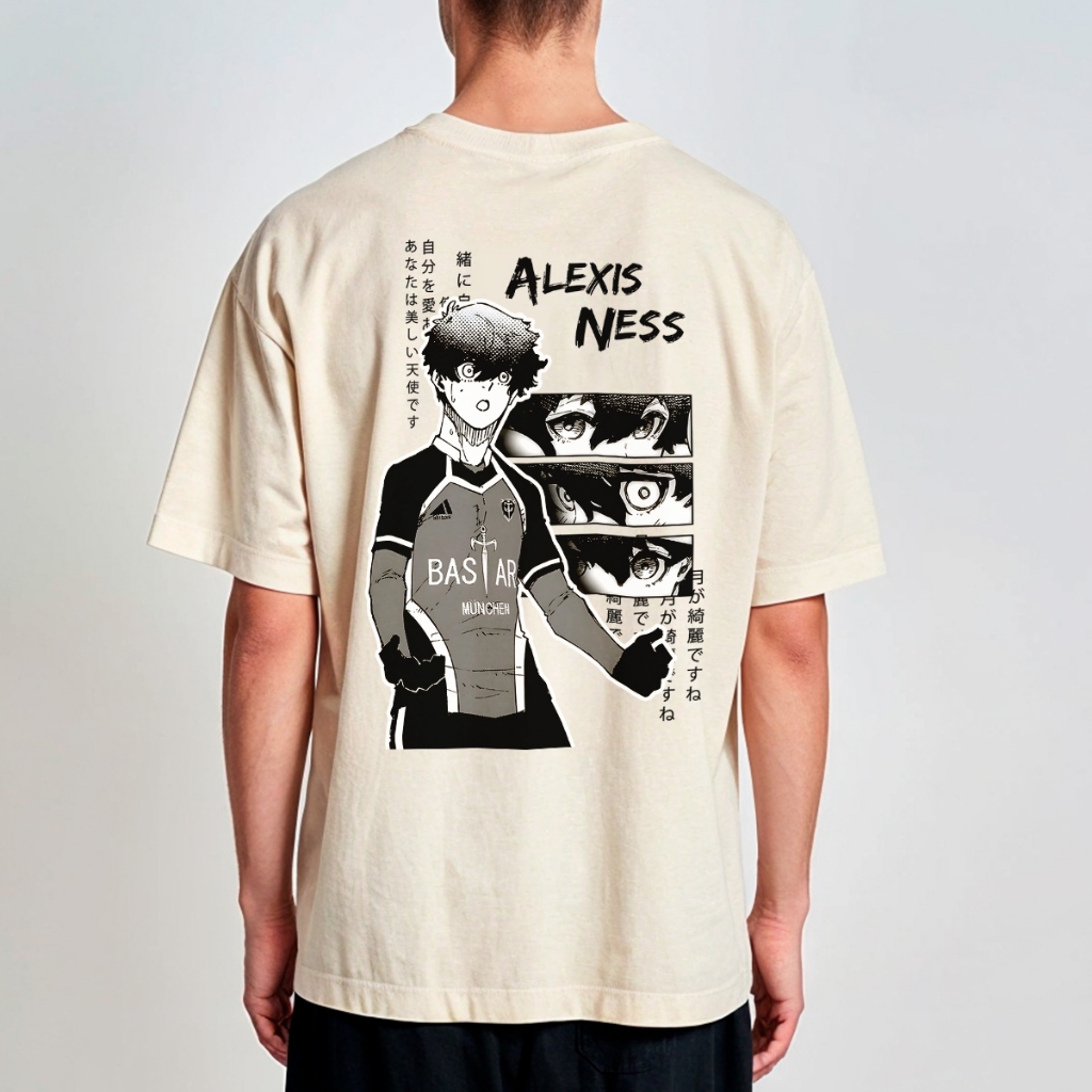 Camisa Oversized Streetwear Blue Lock Alexis Ness Futebol Anime Desenho REF 2519 Home Custom