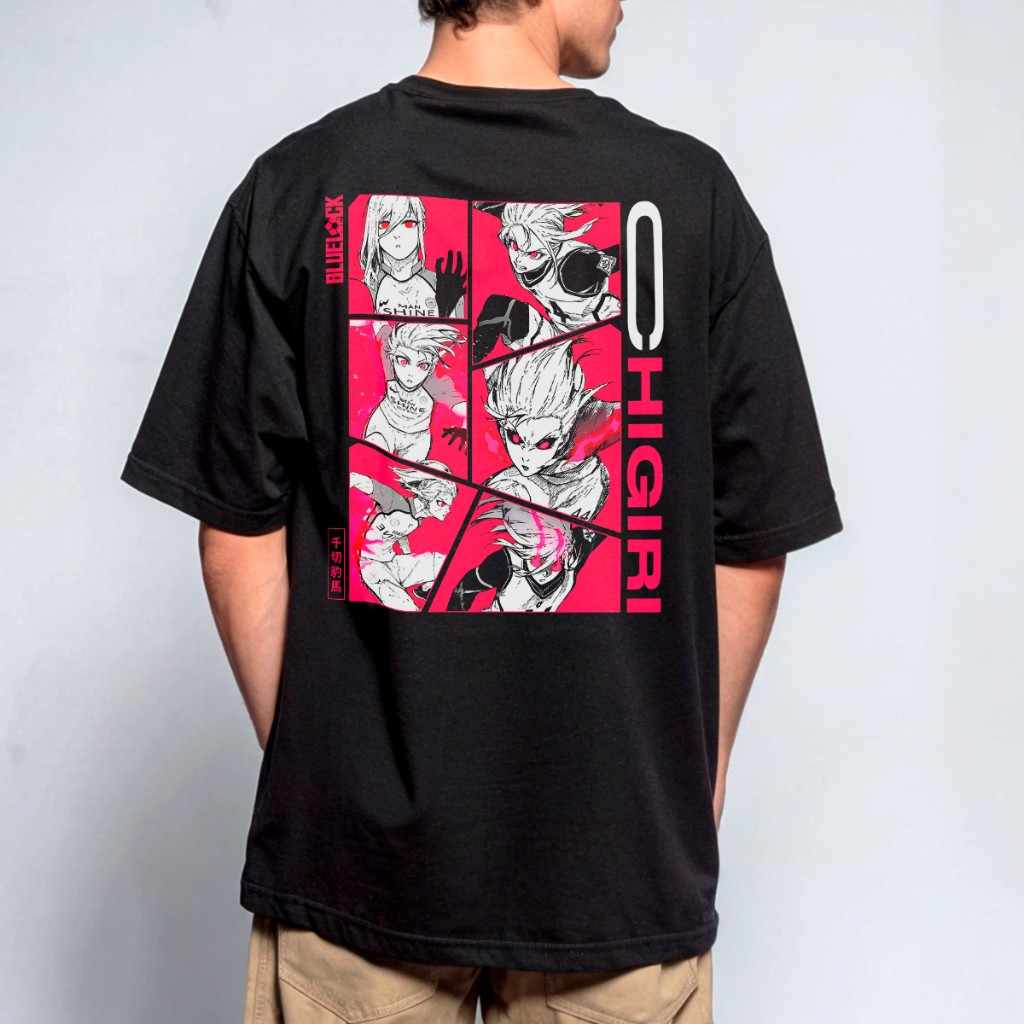 Camiseta Camisa Oversized Streetwear Blue Lock Hyoma Chigiri Anime Futebol REF 2587 Home Custom