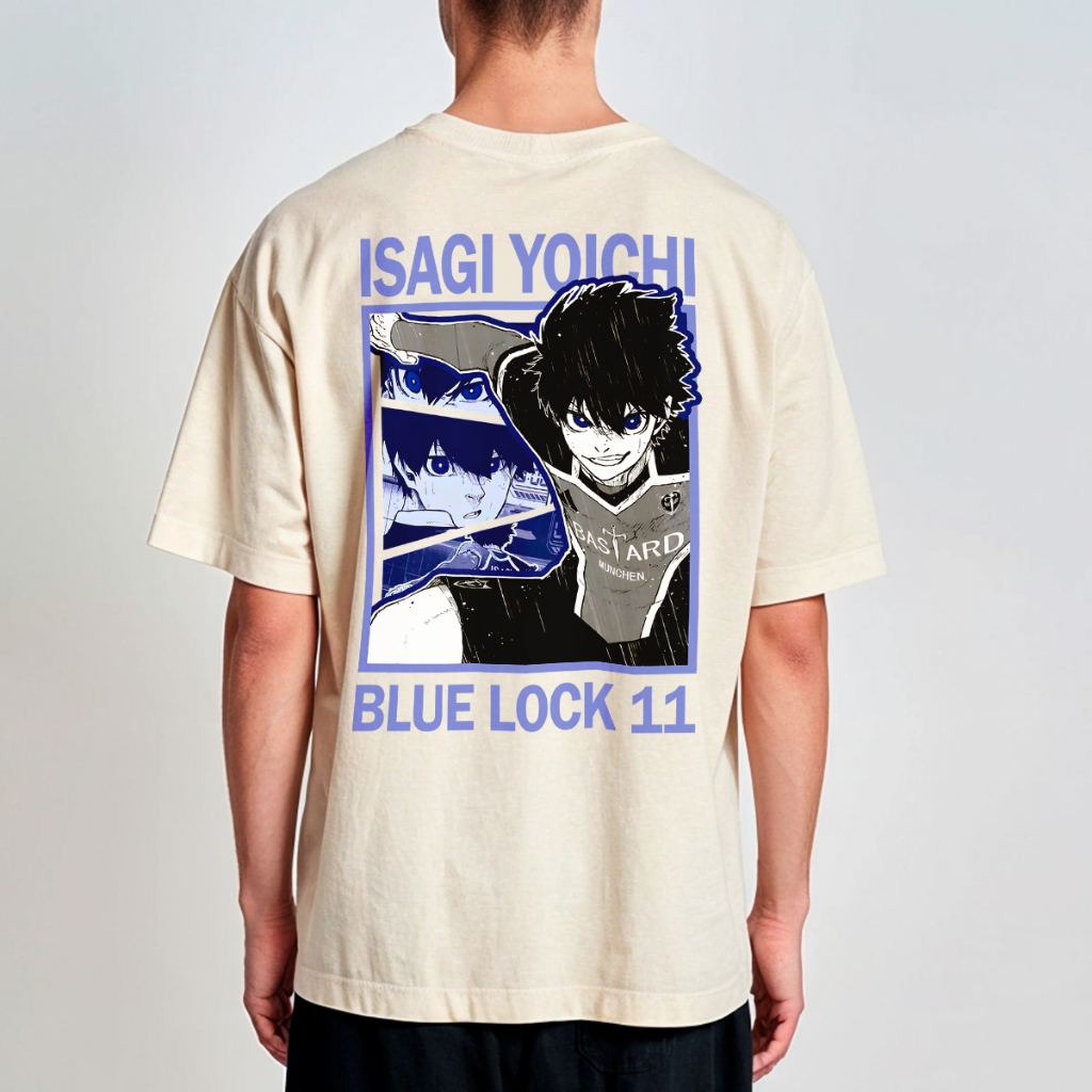 Camisa Camiseta Oversized Blue Lock Isagi Yoichi Jogador Futebol Anime REF 2561 Home Custom