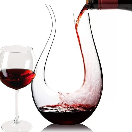 Decanter de Vinho Swan em Vidro Design Moderno 1,4 Litro