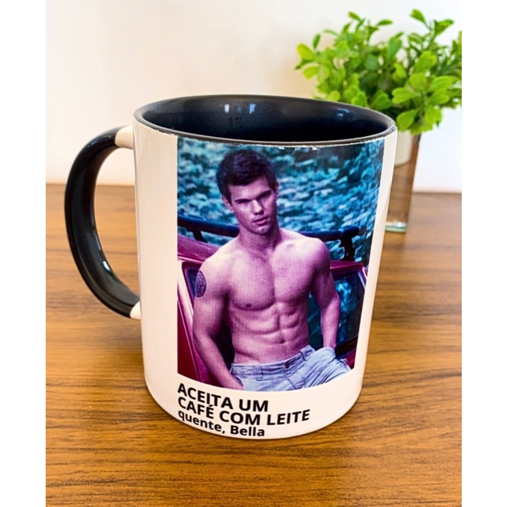 Caneca Jacob Black Crepúsculo Twilight Bella Swan filme nerd geek