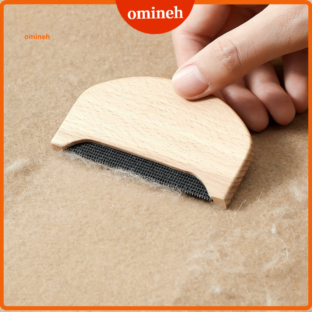 Clothes Maintenance Tool Lightweight Lint Remover Portable Wooden Wool Cashmere Sweater Comb Fabric Pilling Brush for Kn