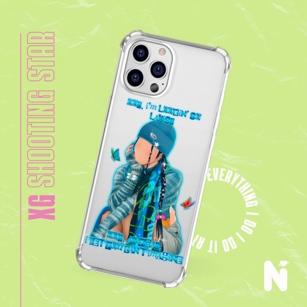 COMBO CAPINHA DE CELULAR + SUPORTE PARA CELULAR - XG SHOOTING STAR - KPOP