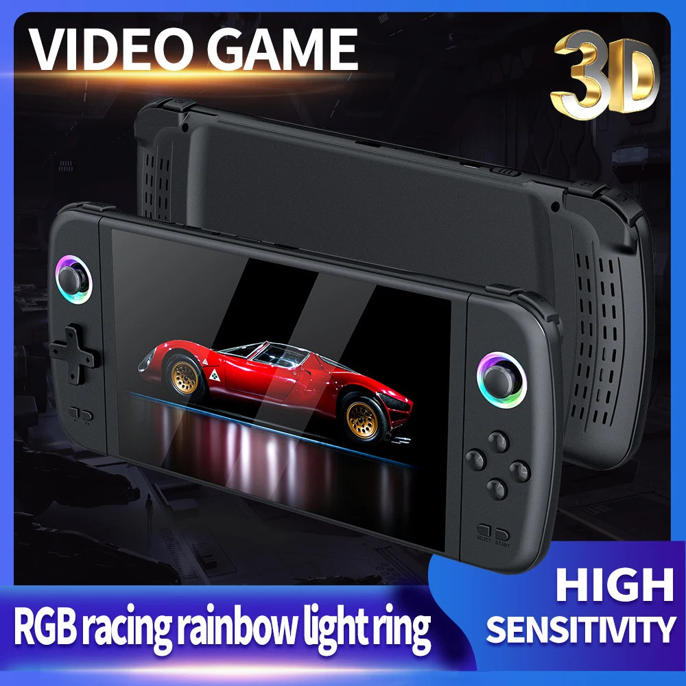 M27 Portátil Bolso Retro Console De Videogame 7.0 Polegada Tela IPS 1024 * 600 Display LINUX HDMI Presente Das Crianças