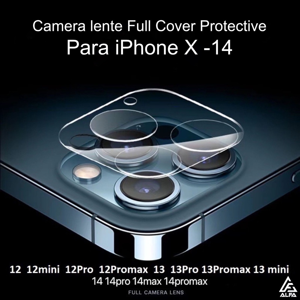 Camera lente Película 3D Full Cover Protective 3D Para iPhone X 14 13 12 11 Pro Max Mini