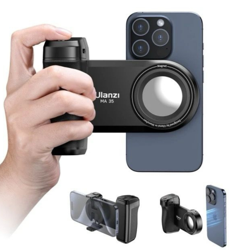 Suporte Ulanzi MA35 Magnético Magsafe Para Smartphone Com Bluetooth Grip