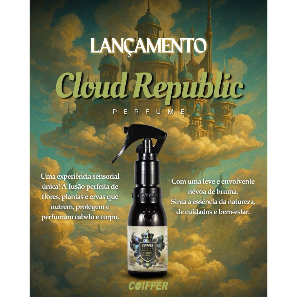 perfume de cabelo i cloud republic coiffer 80ml