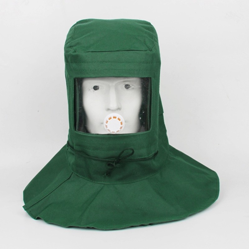Sand Blasting Hood Cap Abrasivo Capacete Anti-Poeira Capuz Xale