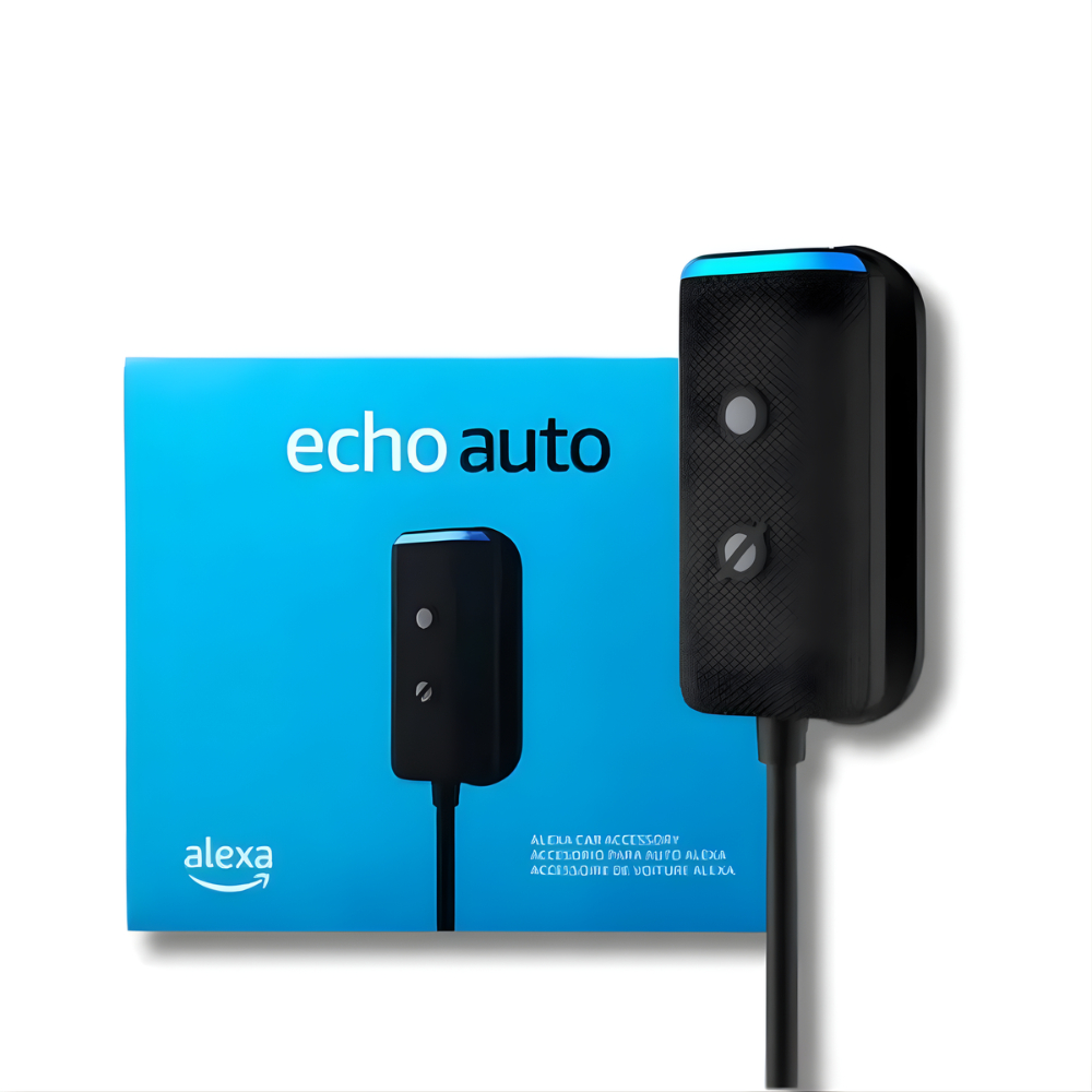 Assistente Virtual Para Carro Amazon Alexa Echo Auto 2° Geração Bluetooth Original Preto