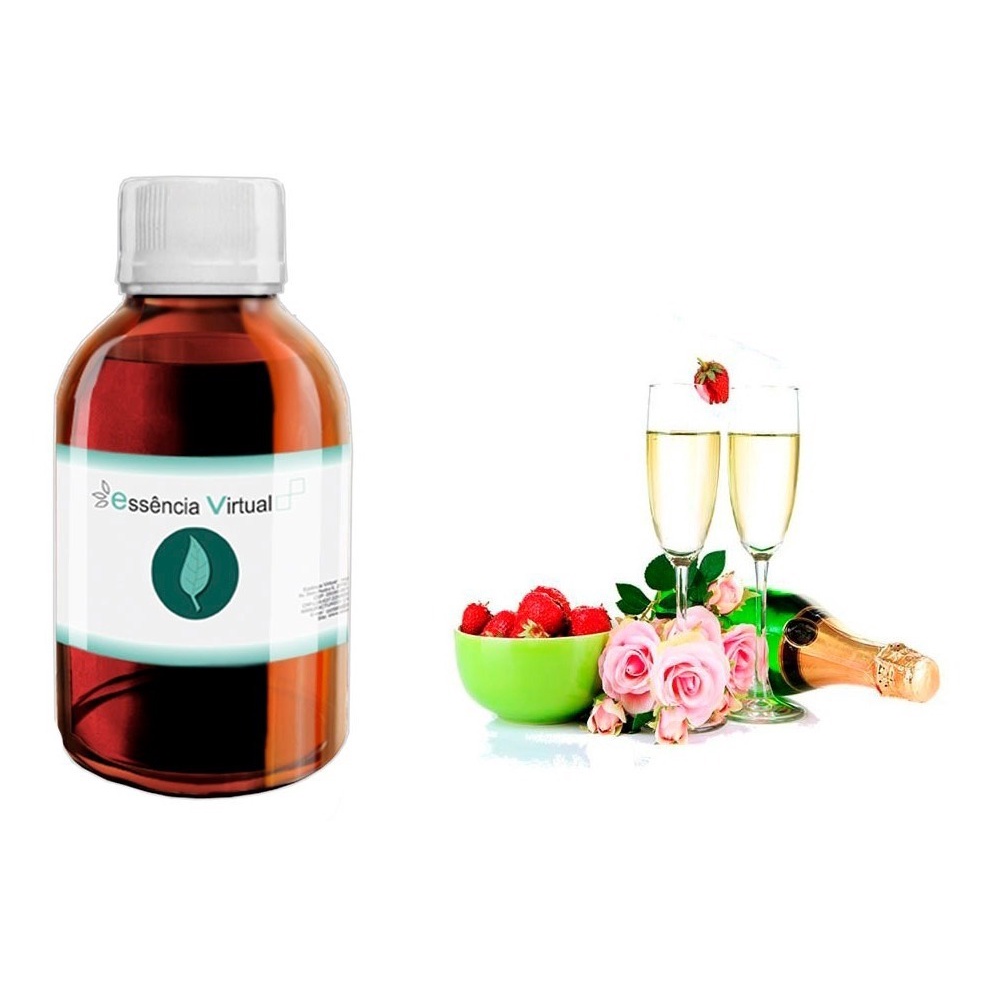Essencia Morango C/ Champanhe 100ml Hidro - Essencia Virtual
