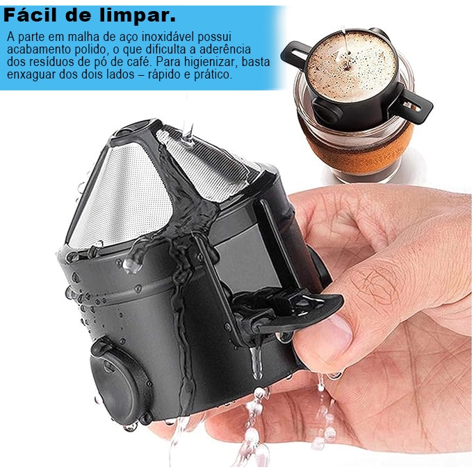 Mini Coffee Filter Tea Coffee Strainer Reusable Portable Stainless Steel