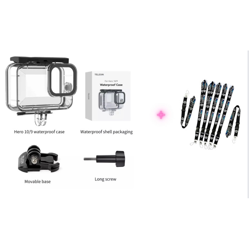 Case Para Gopro 9/10e e 11 - Caixa Estanque A Prova D'água Telesin