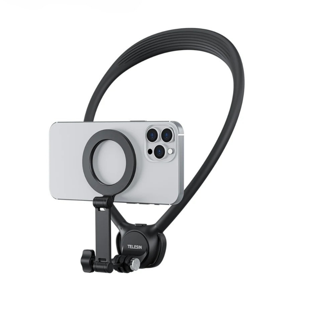 Suporte Pescoço Telesin Celular Câmera Ação Gopro Insta360
