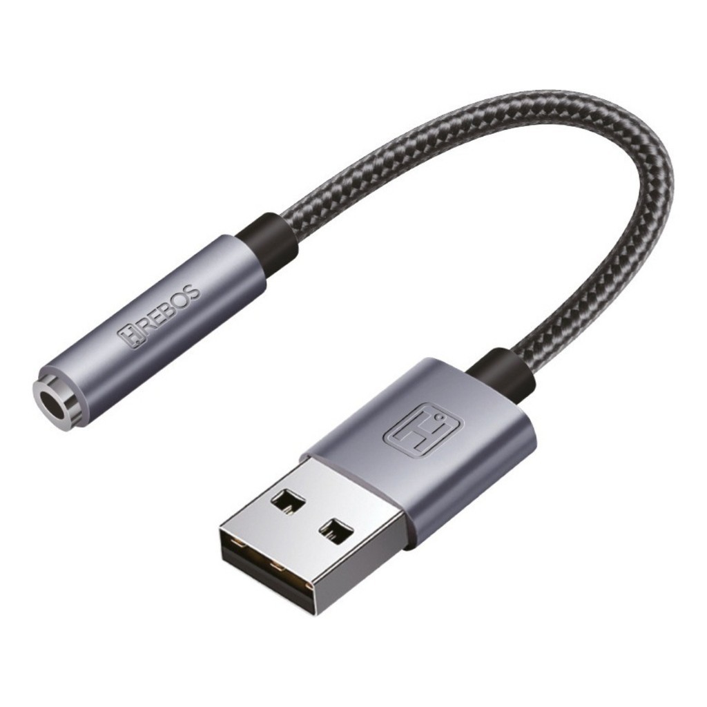 Placa de Som Usb P2 Fone Microfone 3.5mm Pc Notebook