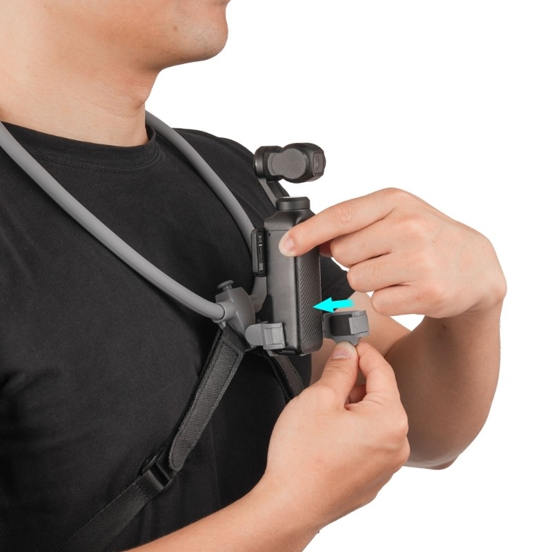 Suporte De Peito Vlog Superior Compatível Com Pocket 4 3 Camera Neck Mount Ajuste Segurança