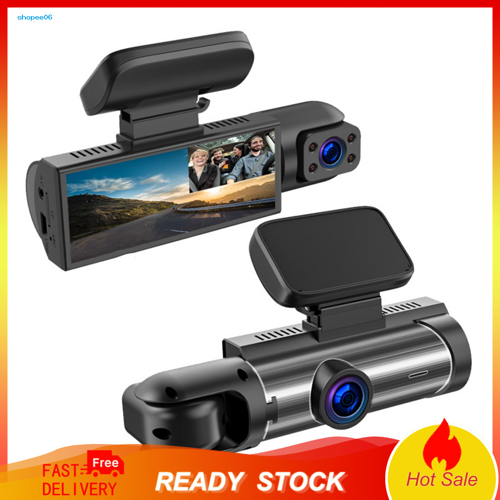 Car Camera 1080p Dual Dash Cam with Night Vision Wide-angle Lens Loop Recording Easy Installation Universal Driving Reco