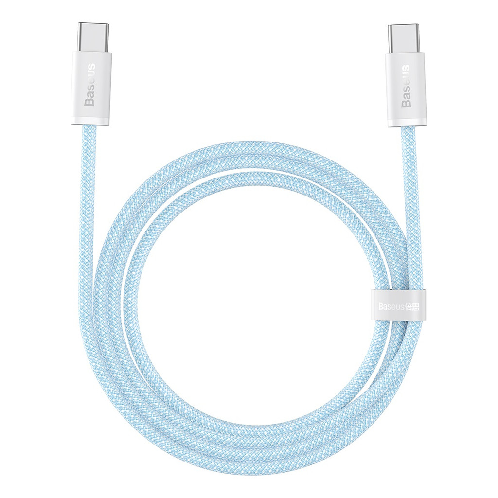 Cabo Usb-c Type-c 100w 1m Baseus Compat. Macbook iPhone iPad Cor Azul-claro
