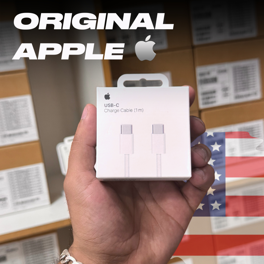 CABO ORIGINAL APPLE TIPO-C PARA USB-C Iphone 15,16,17,iPad – 1 Metro  – Novo e Lacrado