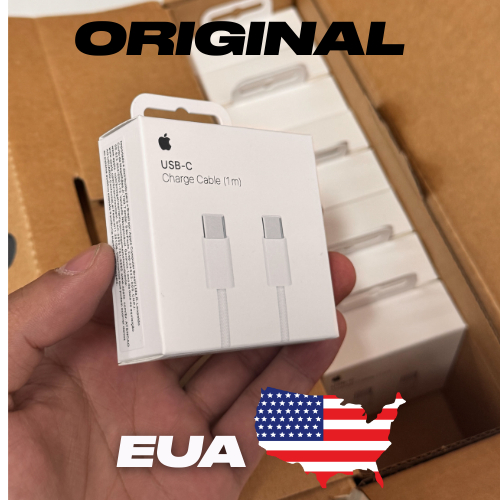 ORIGINAL APPLE USB-C PARA USB-C Iphone 15,16,17,iPad – 1 Metro  – Novo e Lacrado