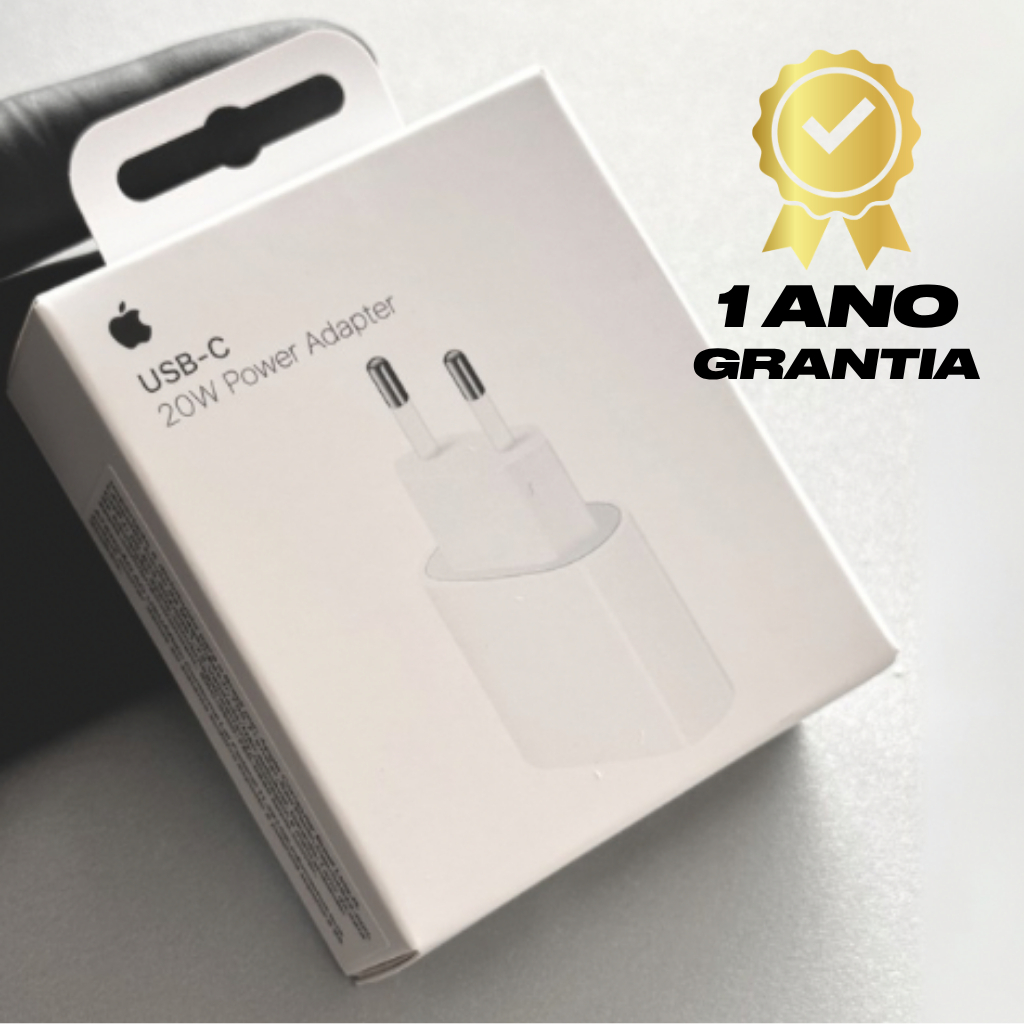 Fonte Turbo USB-C 20W para IPhone | Apple Watch | Airpods e Ipad