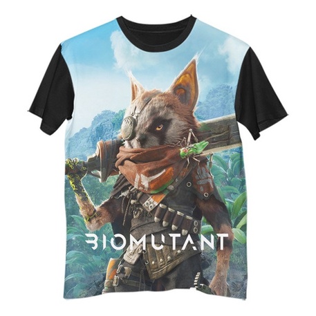 Pt Camisa Camiseta Ps4 Xbox One Game Biomutant Poster G1445