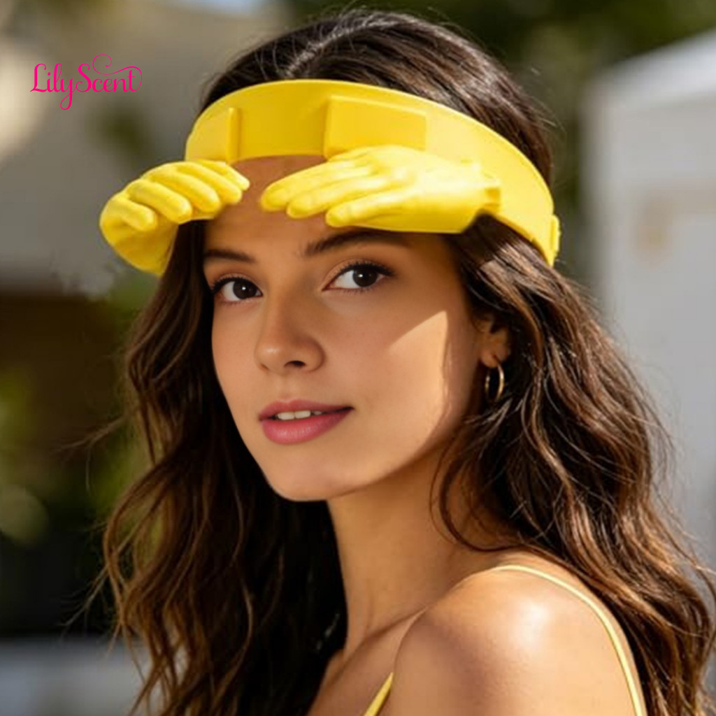 Comfortable Sun Hat 3d Printed Palm-shaped Visor – Hands-free Wearable Head Mount Shade Cap for Outdoor Work Gardening