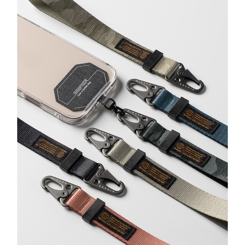 Ringke Holder Link & Tactical Webbing Hand Strap para Smartphones e Outros Acessórios