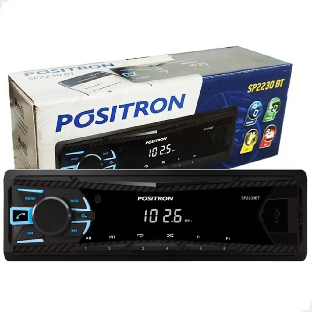 Rádio Automotivo Pósitron SP2230BT Bluetooth USB FM MP3 4x7W RMS HandsFree