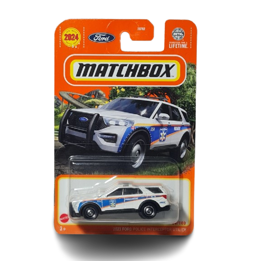 2023 FORD POLICE INTERCEPTOR UTILITY PARAMEDIC MATCHBOX 1:64 LACRADO