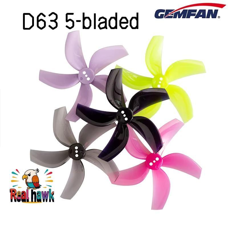 Hélice GEMFAN D63 63mm 5 Dias-4 Pares para Cinewhoop Drone FPV Racing Freestyle Alta Performance e Durabilidada