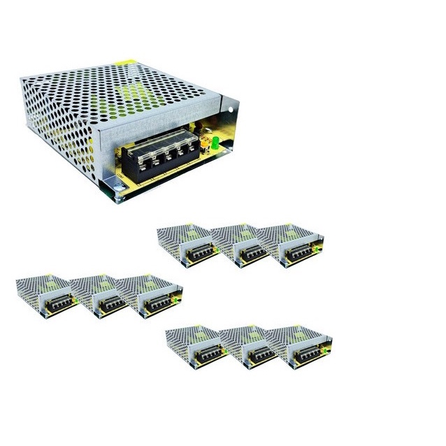 Fonte Chaveada 10a 12v para Câmera, Fita, E Som concentralizadas eletronicos