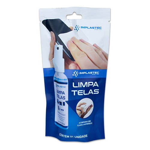 Limpa Telas 60ml Com Flanela Celular Tv Monitores Notebook