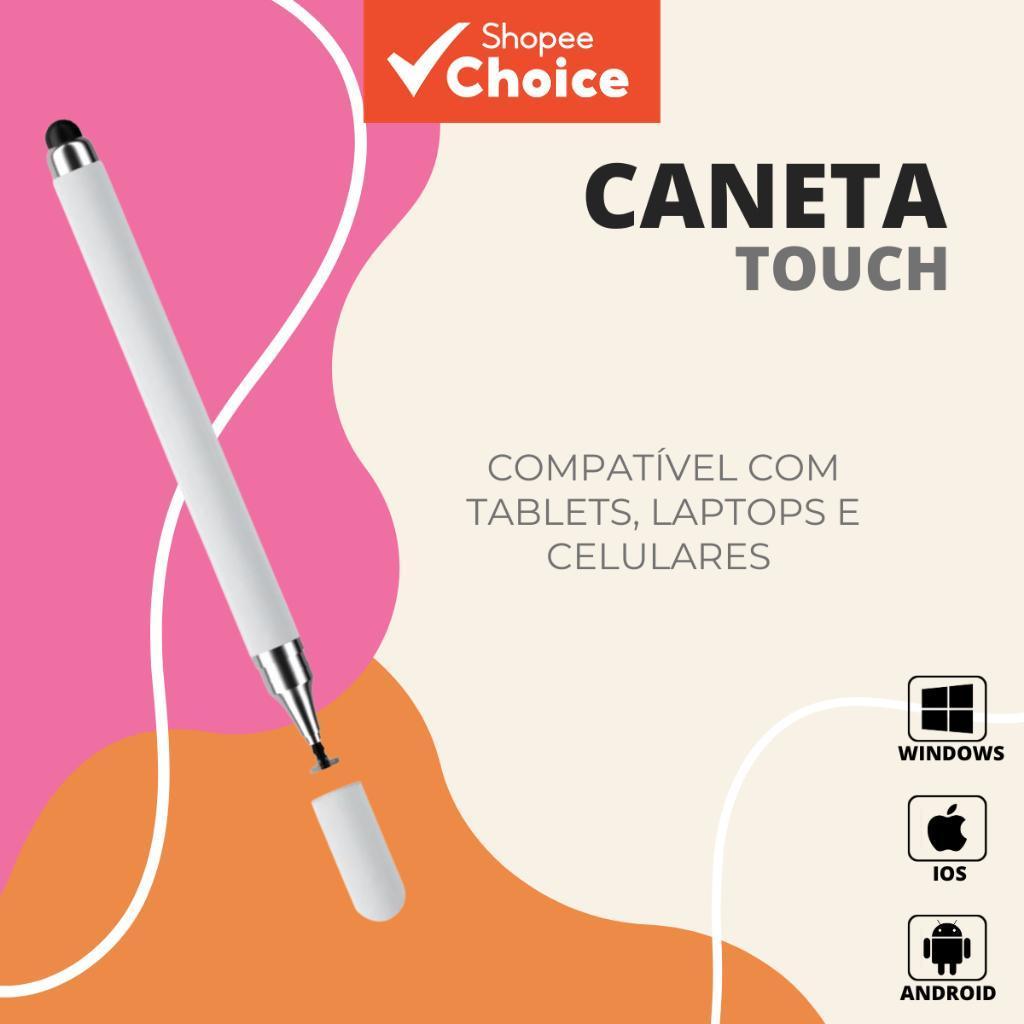 Caneta Universal Stylus Pen Para Tablet KIT 2 Touch Screen Capacitive Pencil Para Telefone iPad Laptop Android Desenho